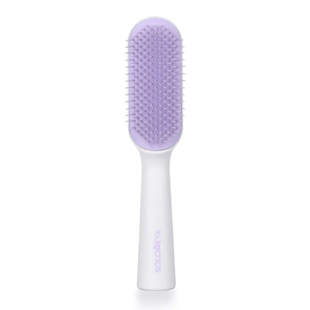 Расческа для чувствительной кожи головы в футляре Лиловая Hair Brush for sensitive scalp Lilac - Solomeya Расческа чувствительная кожа сиреневая450.jpg