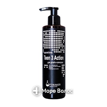 Шампунь для подростков и активных мужчин "Тинейдж" 3 в 1 Teen 3 Action Shampoo - Optima (Optimaker). 