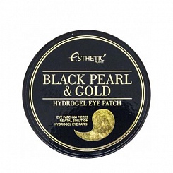 Гидрогелевые патчи для глаз Black Pearl And Gold Hygrogel Eyepatch - Esthetic House