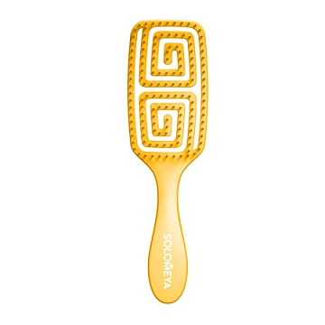 Расческа для сухих и влажных волос с ароматом манго Wet Detangler Brush RECTANGULAR Mango - Solomeya