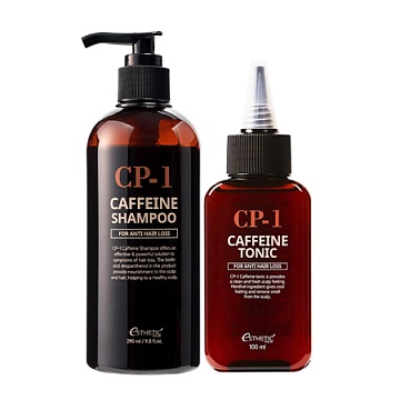 Набор Шампунь для волос КОФЕИНОВЫЙ + Тоник для кожи головы КОФЕИНОВЫЙ CP-1 CAFFEINE -  Esthetic House