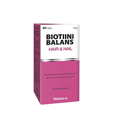 Биотин для волос и ногтей- Biotiini Balans Hair & Nail
