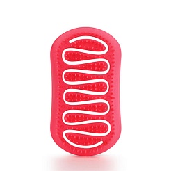  Арома-расческа для сухих и влажных волос с ароматом клубники мини Aroma Brush for Wet&Dry hair Strawberry MINI - Solomeya