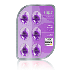 Витамины (масло) для смягчения и увлажнения окрашенных волос Ellips Hair Vitamin Nutri Colour 