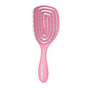          Wet Detangler Brush OVAL Strawberry - Solomeya 