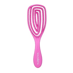 Расческа для сухих и влажных волос с ароматом малины Wet Detangler Brush OVAL Raspberry - Solomeya 